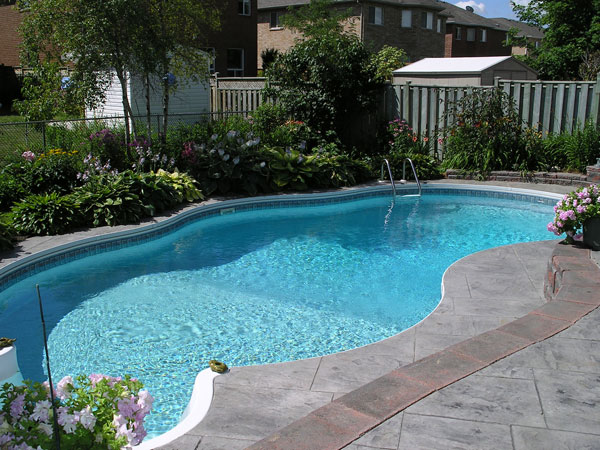 A custom designed residential swimming pool.